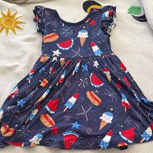 Little sleepies 4th of July skater dress